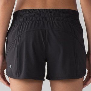 Black Women’s Lululemon Tracker Short (4") Size 6